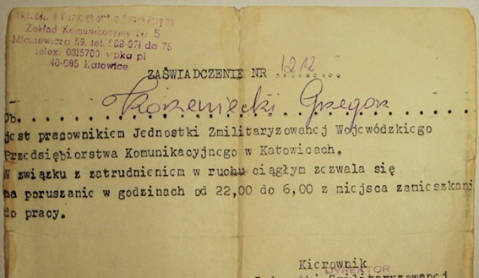 Stan Wojenny Godzina Milicyjna