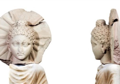 figurka buddy odkryta w egipcie